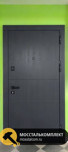 Квартирная дверь МДФ графит Квартирная дверь МДФ графит